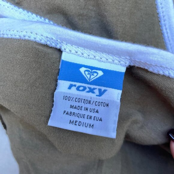 Vintage Y2K Khaki Roxy Tank Top - Picture 2 of 5